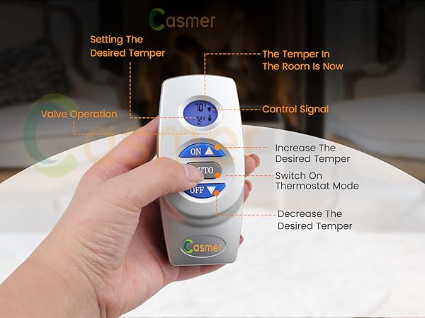 casmer gas fireplace remote control kit