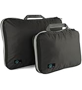 Travel Compression Packing Cubes - 2 Piece Luggage & Suitcase Organizer Bags - Large & Small Trav...
