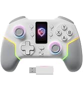 ECHTPower PC Controller with Intelligent Screen – Wireless Gaming Controller for PC/Switch/iOS/An...