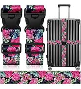 Luggage Straps for Suitcases, Travel Adjustable Belt with Quick Release Buckle, Heavy Duty Nylon ...