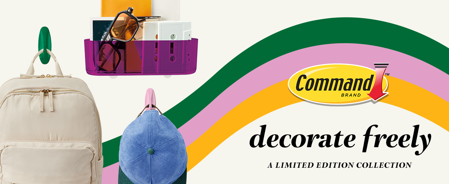 Hanging a backpack and a hat with Command hooks