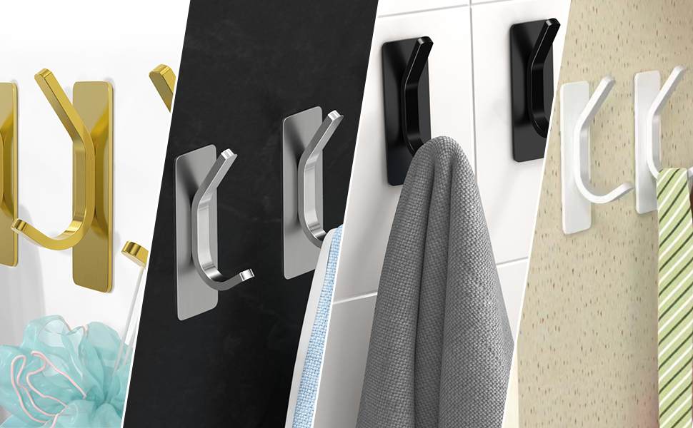 G Shape Self Adhesive Hooks 4 Color choose