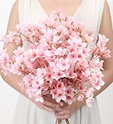 pink cherry blossom branches
