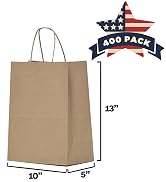 brown paper shopping bags with handles bulk