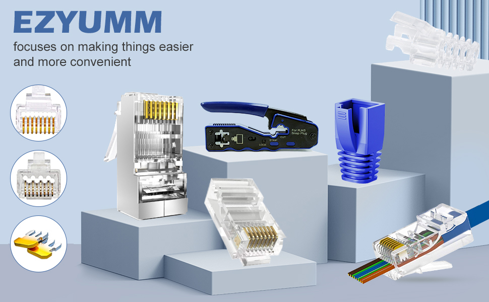 rj45 connectors, rj45 crimp tool, shielded rj45 connector, rj45 boot