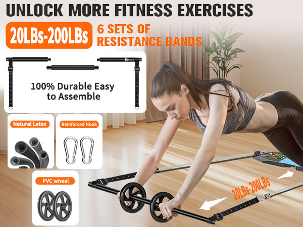 exercise board for home workout,calisthenics equipment kit,portable gym equipmentpushup bars for men
