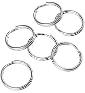 Pawfly 100 Pack 1/2 Inch Mini Split Jump Ring with Double Loops Small Metal Rings Connectors for ...