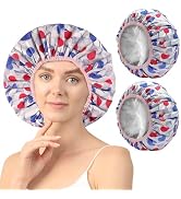 2 Pieces Double Layer Heat Cap,Deep Conditioning Cap,Hair Cap For Oil Treatment For Home And Salo...