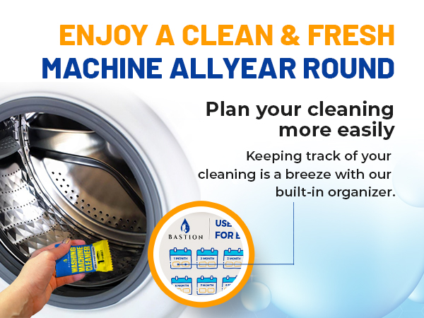 Bastion Washing Machine Cleaner Tablets