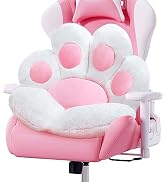 DOBUONO Cat Paw Cushion Cute Chair Cushion Kawaii Seat Cushion 28"x 24"Gaming Chair Cushion Kitty...