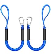 ZRSCHYG Bungee Dock Lines for Boats, 2 Feet, Pack of 2 (Blue)
