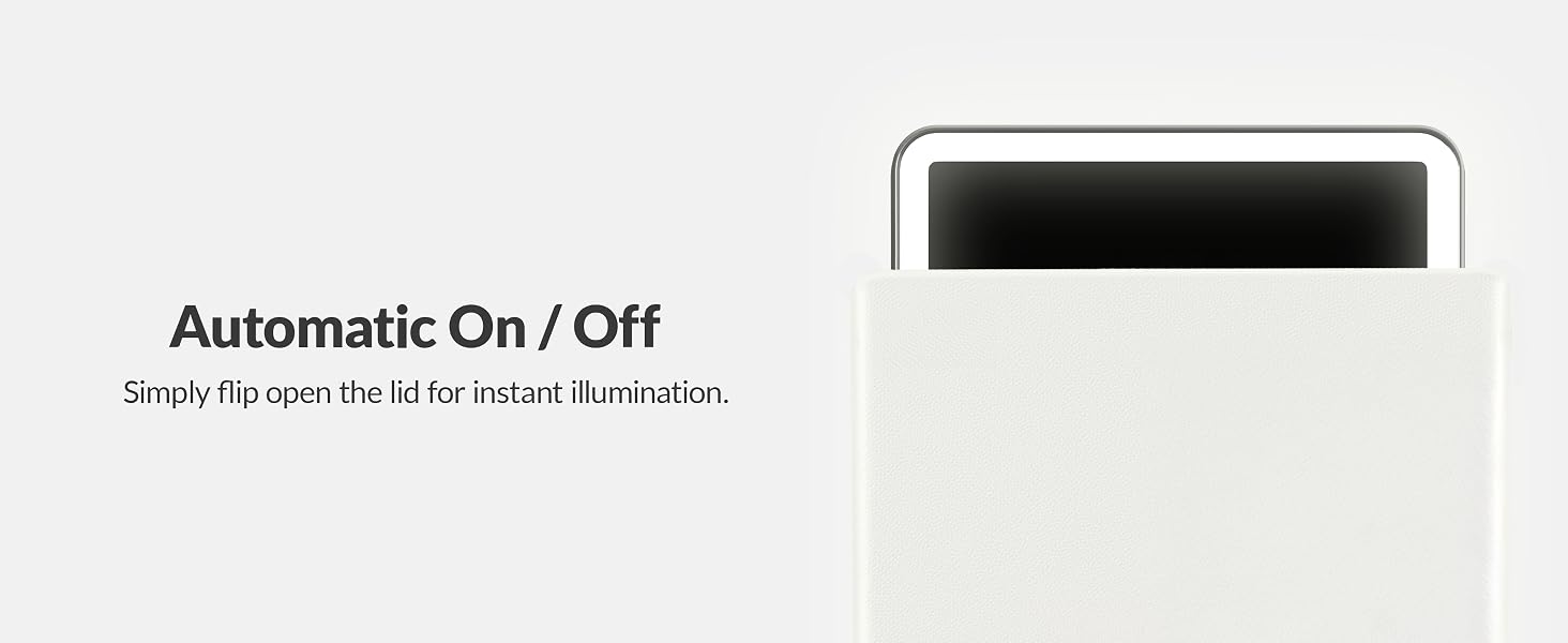 HUGOAI Lighted Makeup Mirror