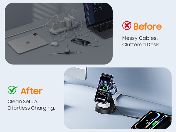 4 in 1 charger stand with adapter