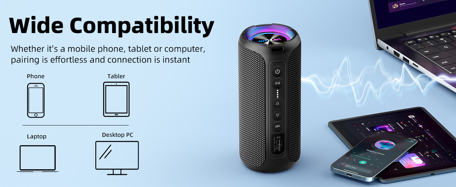 wireless speaker with wide compatibility