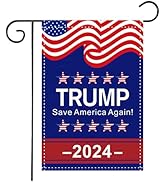 Zotemo Trump 2024 Garden Flag with Save America Aagin Quote, Double Sided Premium Fabric, Vertica...