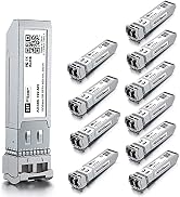 10G Multimode SFP+ LC Module, 10GBase-SR Fiber Transceiver for Cisco SFP-10G-SR, Meraki MA-SFP-10...