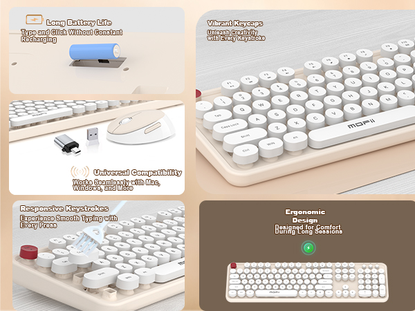 Wireless Keyboard and Mouse Combo