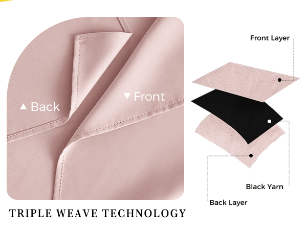 pink blackout curtains