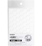 Non Slip Grip Stickers GRIPLUS Hexagon (White, 100×148mm(3.9×5.8"))