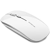 Uciefy Q5 Slim Rechargeable Wireless Mouse, 2.4G Portable Optical Silent Ultra Thin Wireless Comp...