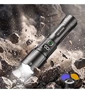 SKYFIRE LED Flashlight High Lumens Tactical with Ignition Lens & Color Lens | 3000 Lumens Bright ...