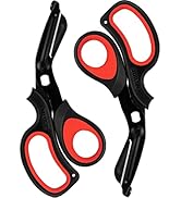 MEUUT 2 Pack Medical Scissors - 8 inch Patented Bandage Scissors Heavy Duty Surgical Grade Trauma...