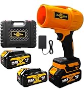 RhovixStar Leaf Blower 20V Electric Leaf Blower with Powerful Airflow, for Patio Cleaning, Garage...