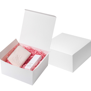 white gift boxes