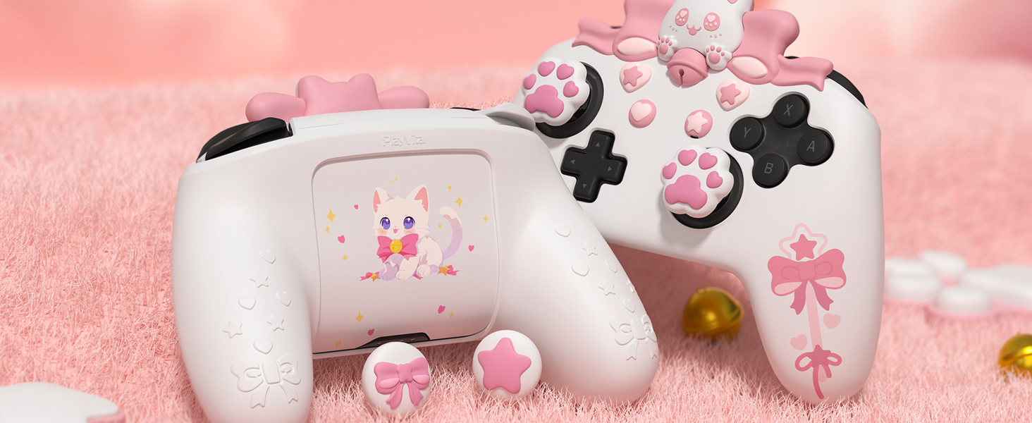 Kawaii Anti-Slip Controller Skin Grip Protector for Xbox Core Wireless Controller with Thumb Grips