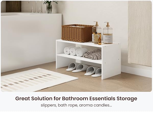 bathroom essentials organizer shelf