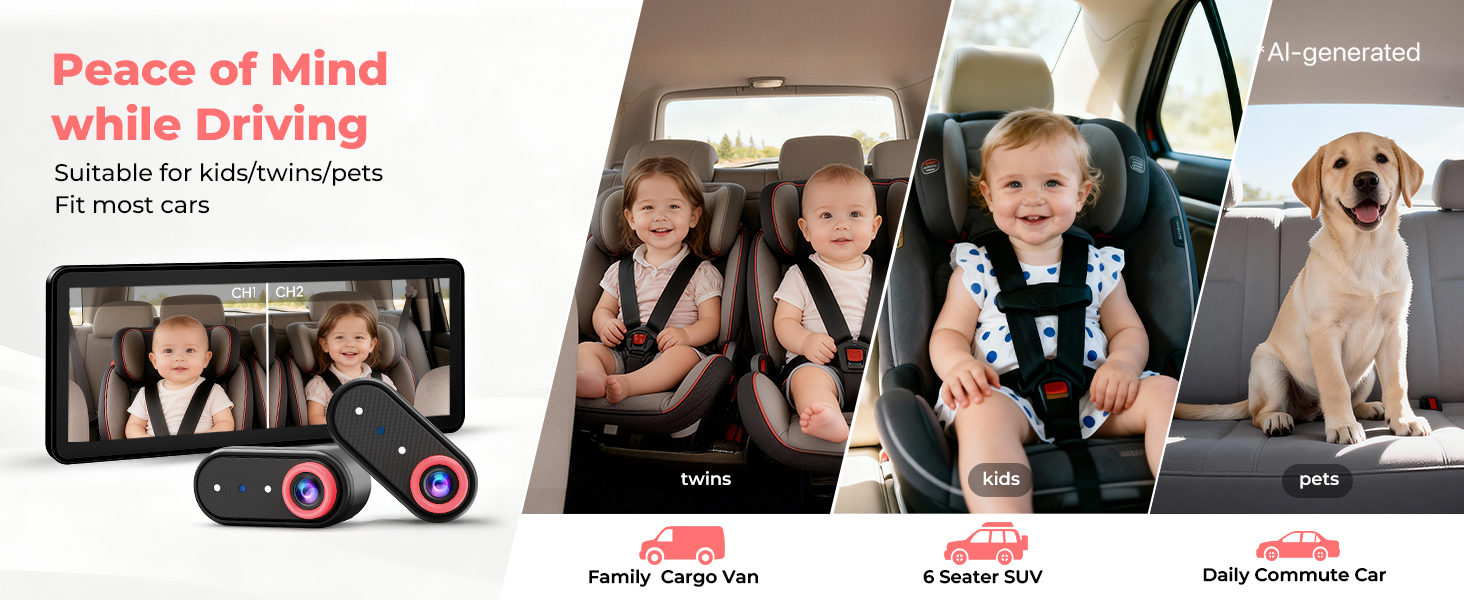 baby car camera with monitor