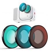 Haoge Filters Set for Insta360 GO Ultra,Includes CPL,ND8,UV,and Screen Protector,Multi-Coated Opt...