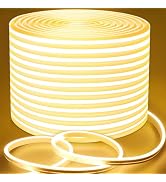Lamomo LED Rope Lights, 100Ft Warm White Dimmable LED Strip Lights, 24V Waterproof Flexible LED L...