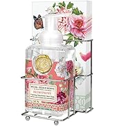 Michel Design Works Scented Foaming Hand Soap and Napkin Caddy Set, Blush Peony