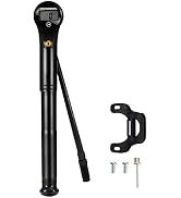 ROCKBROS Bike Tire/Shock Pump Portable Bicycle Pump, 320PSI High Pressure for Rear Shock & Suspen...