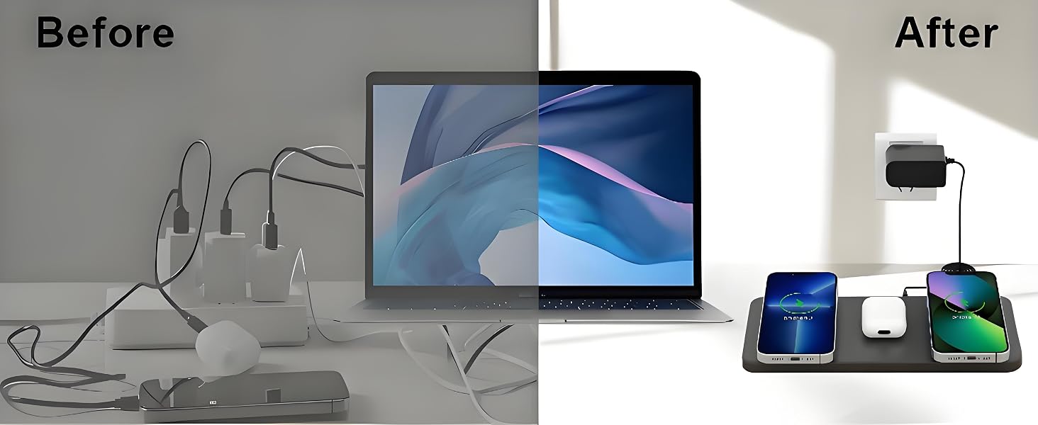 3-in- 1 Magnetic Wireless Charging Pad