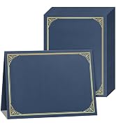 SUNEE Certificate Holders(Blue, 30 Packs, New Pattern), Diploma Covers Gold Foil Border, for Lett...