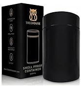 Treehouse Smell Proof Container (500mL) for Herbs, Spices, Coffee, Teas & More - Plus x2 Resealab...