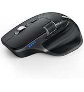 TECKNET Wireless Mouse, Bluetooth Mouse (BT5.0/5.0 & 2.4G) Rechargeable 4800 DPI Ergonomic Optica...
