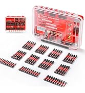 Geinxurn 71pieces Impact Screwdriver Bits Set, Magnetic S2 Steel Multi Insert Power Bits Tips wit...