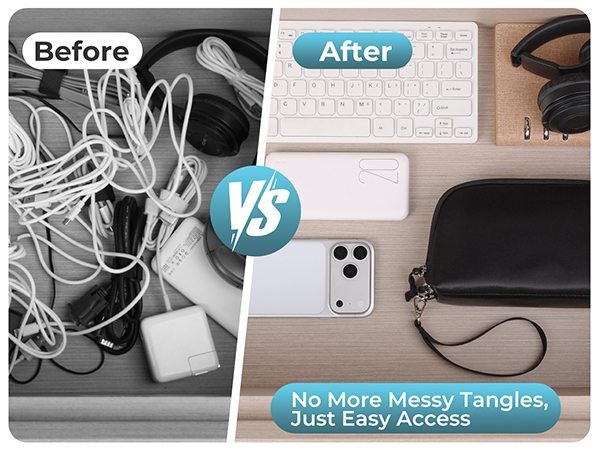 Travel Cable Organizer Pouch Electronic Accessories