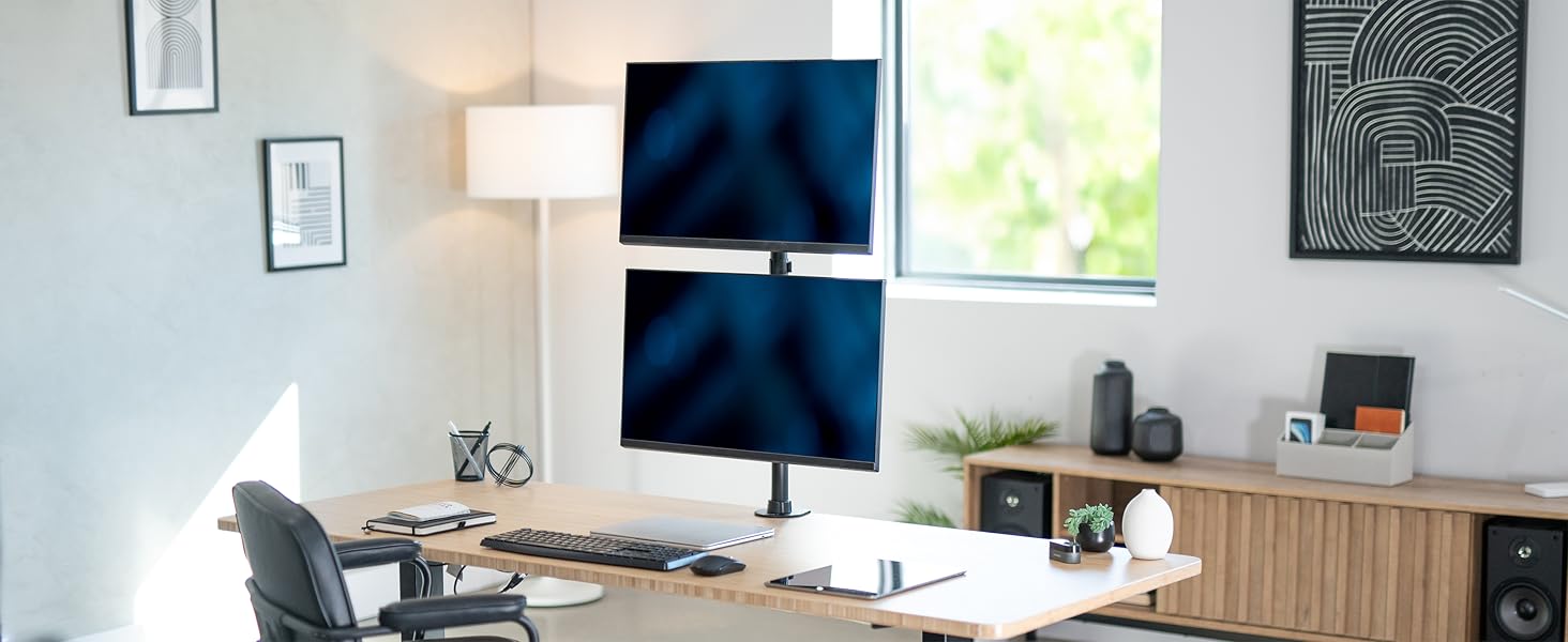 vertical dual monitor desk mount stacked dual monitor mount dual monitor desk mount stand