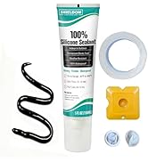 SHIELDOM Silicone Sealant Adhesive Silicone Caulk with Finishing Tool 100% Waterproof Seal Shrink...