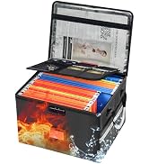 6200°F Upgraded Fireproof Document Box with 10-Layer Heat Decay Structure for Letter Legal Folder...