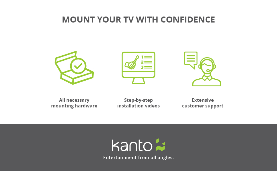 Kanto - Mount your TV with confidence