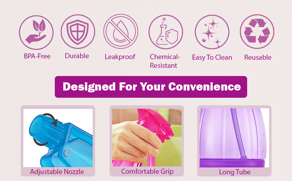 12oz spray bottles cleaning solutions hair squirt plants small plastic bottle water mini sprayer 12