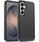 Jelanry Case for Galaxy S26 Plus, Heavy Duty Rugged & Dual-Layer Protection with Port Anti dust S...
