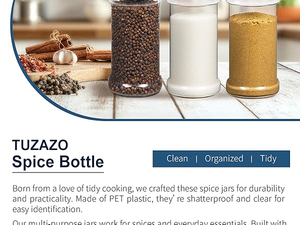 empty spice jars