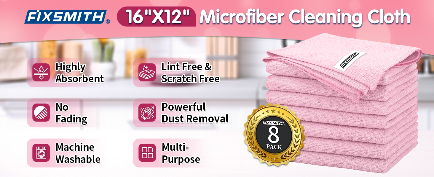 pink cleaning cloth