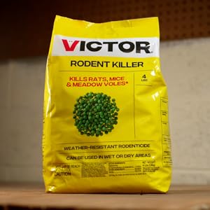victor rodent killer comes in a 4 lb bag for any size infestation